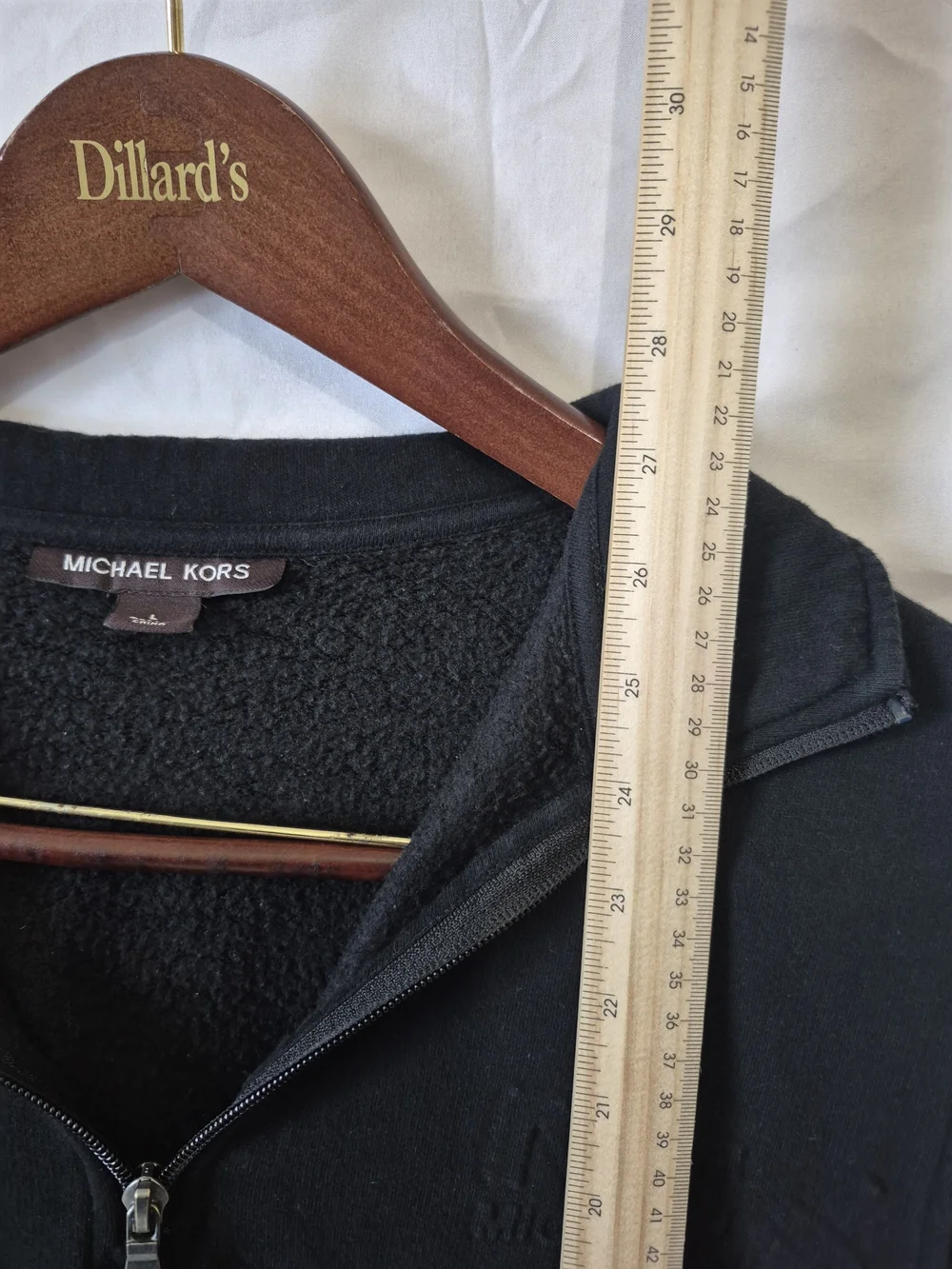 Michael Kors Men’s Black Half-Zip Fleece Pullover